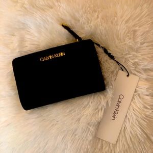 Calvin Klein Saffiano Leather French Clutch Wallet